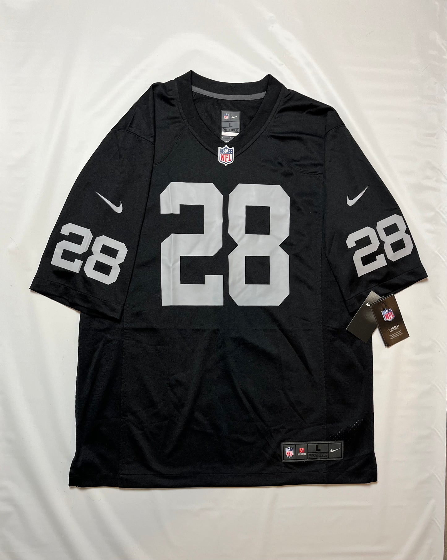 (L) Josh Jacobs Jersey