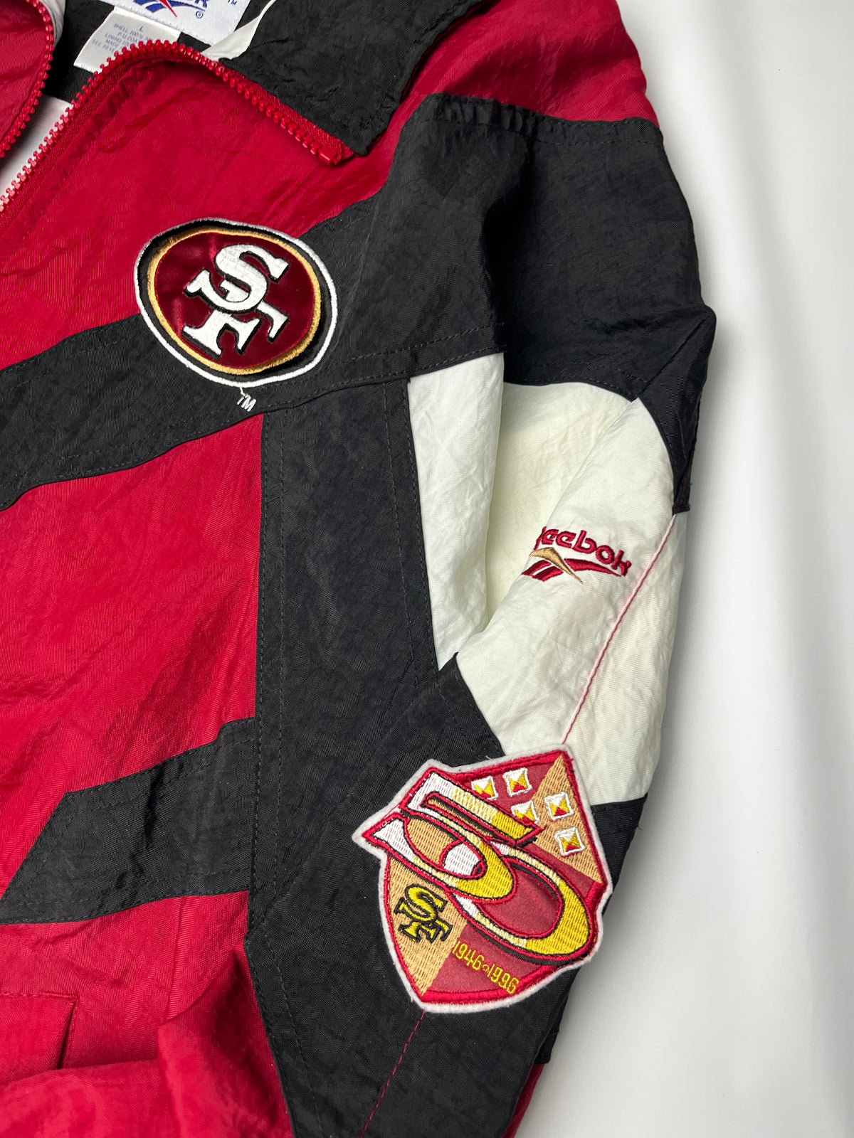 (L) San Francisco 49ers 50th Anniversary Reebok Jacket