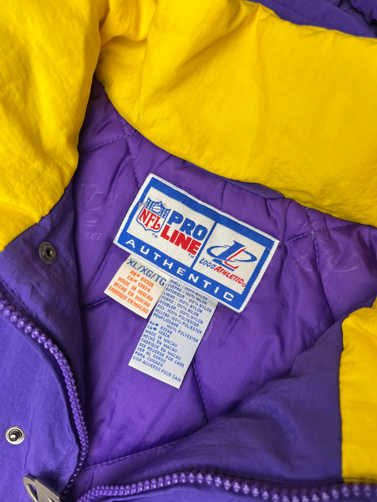 (XL) Minnesota Vikings Logo Athletic Jacket