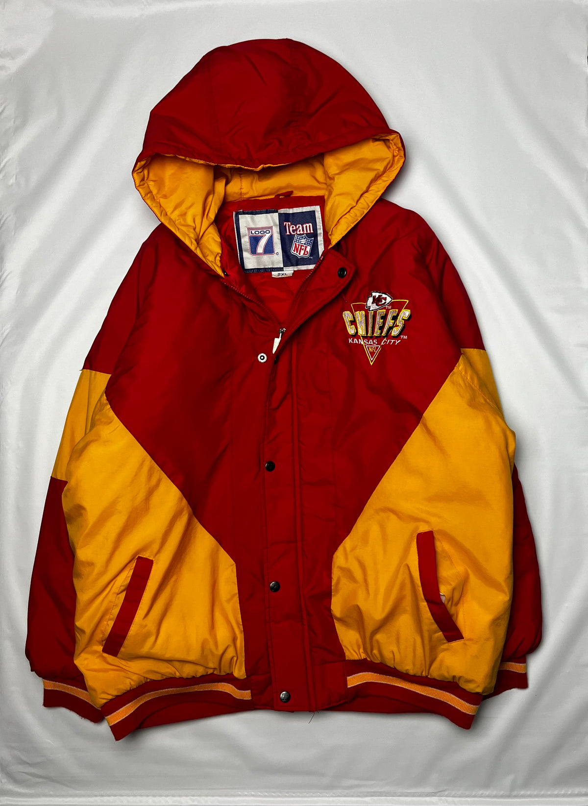 (2XL) Kansas City Chiefs Logo 7 Jacket