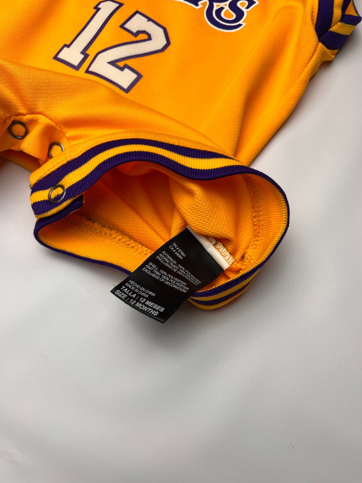 Toddler Lakers Onesie Jersey
