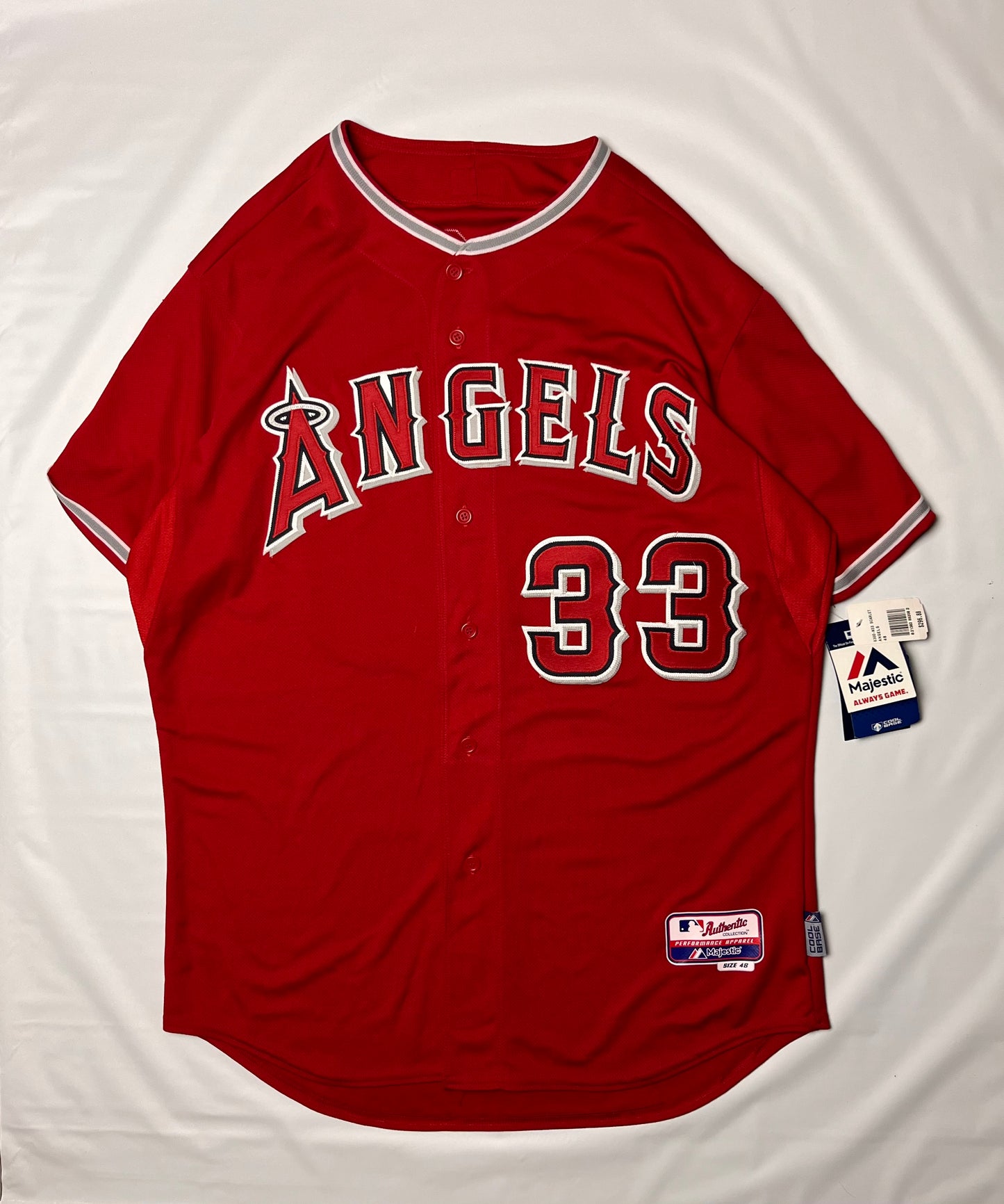 (XL) Majestic Anaheim Angels CJ Wilson Jersey
