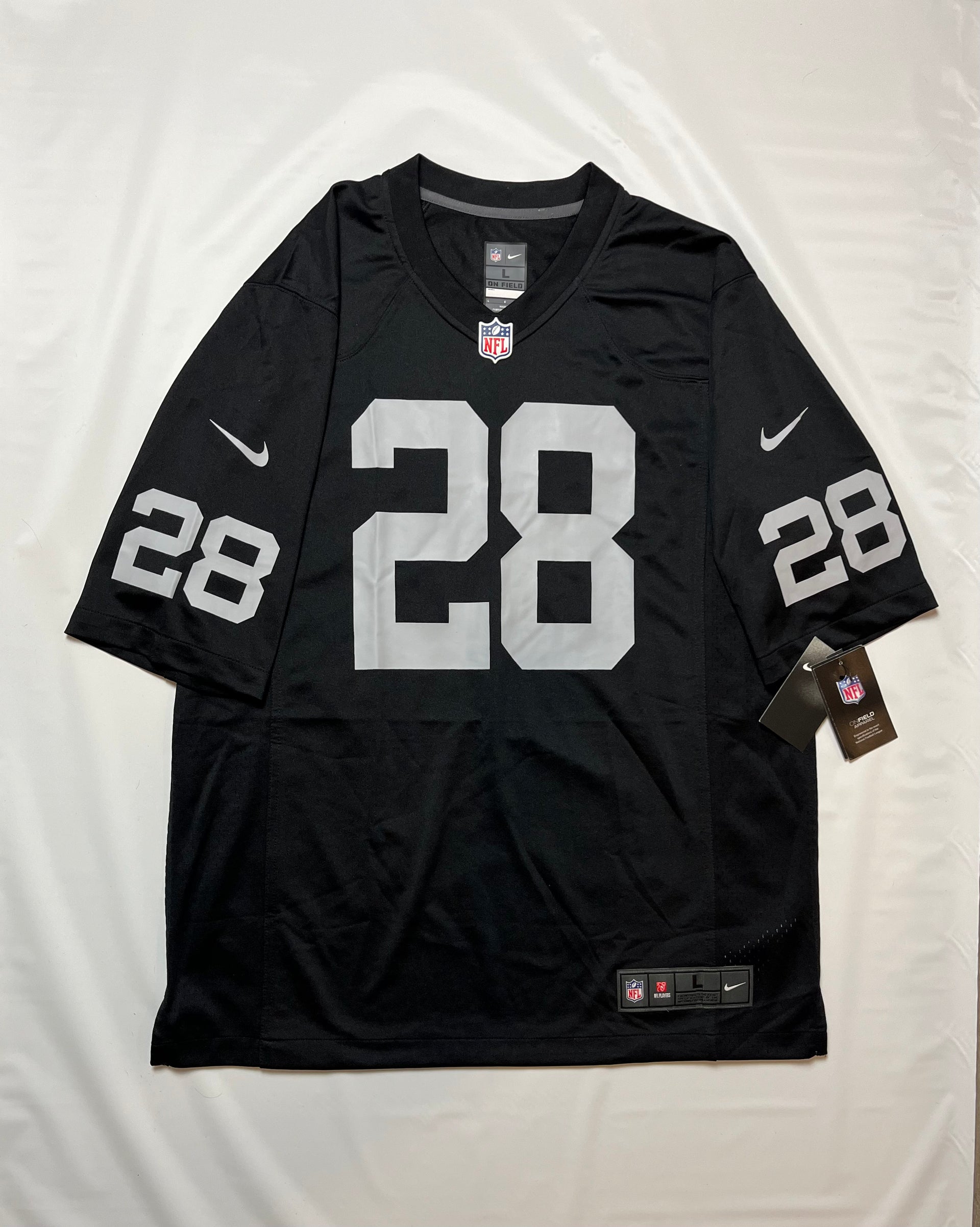 L) Josh Jacobs Jersey – Classic Staple Jerseys